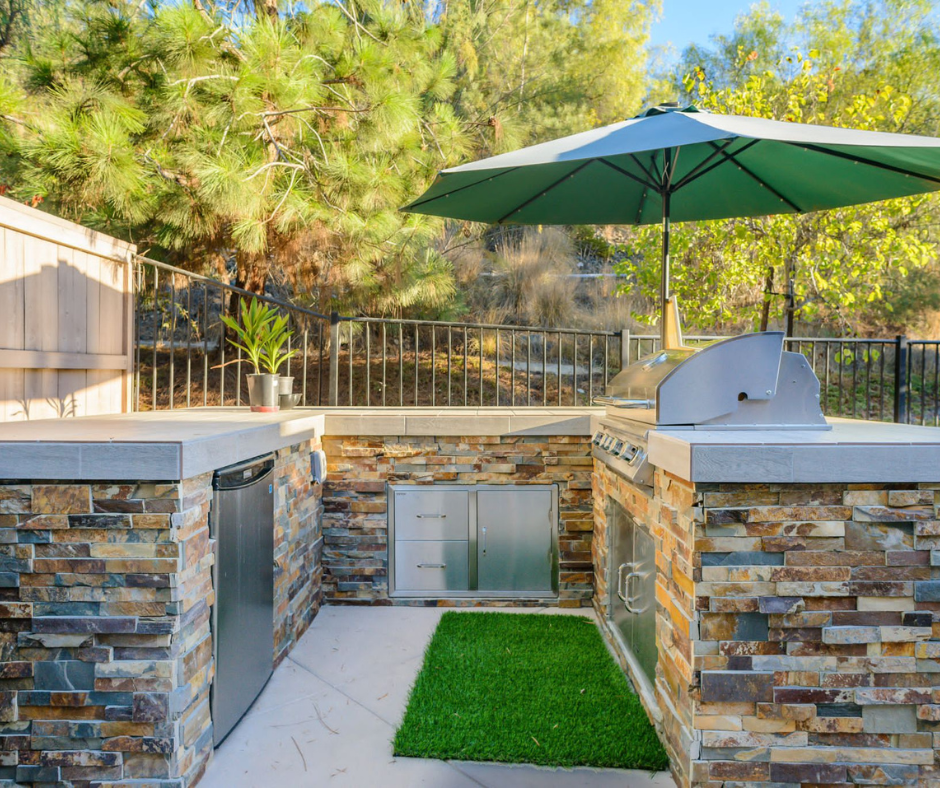 backyard outdoor kitchen design san diego by New Age Design and Build, san diego backyard