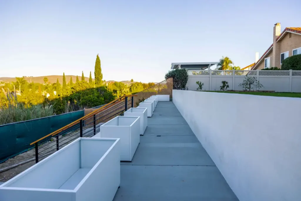 custom backyard retaining walls