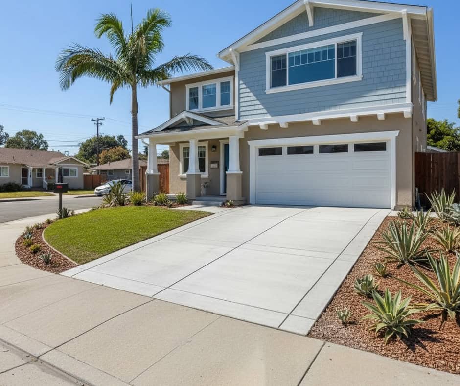 concrete driveway